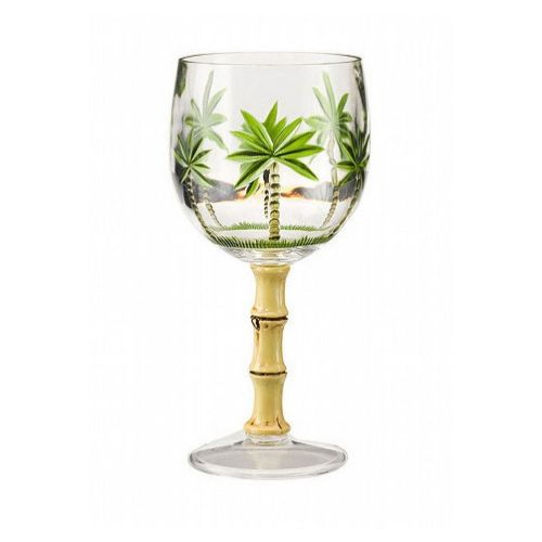 Palm Tree Plastic Wine Glasses Set of 4 (16oz), BPA Free Acrylic Wine Glass Set, Unbreakable Red Wine Glasses, White Wine Glasses Palm Tree Plastic Wine Glasses Set of 4 (16oz), BPA Free Acrylic Wine Glass Set, Unbreakable Red Wine Glasses, White Wine Glasses