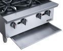 Dukers Commercial Gas Hotplate Cooktop in Stainless Steel with 2 Lift-Off Burner Hot Plate