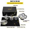 VEVOR Ice Ball Press Kit, Anodized 7075 Aluminum, w/ Silicone Moulds, Large Mat, Stainless Steel Tong & Two Glasses